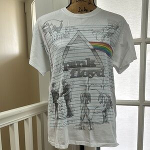 Liquid Blue White Pink Floyd Graphic Tee